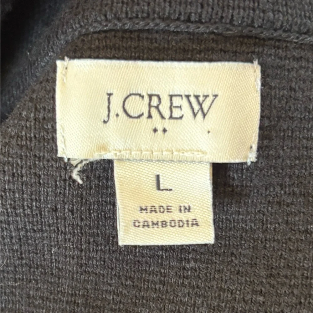 J. Crew Sweater Knit jacket sz L